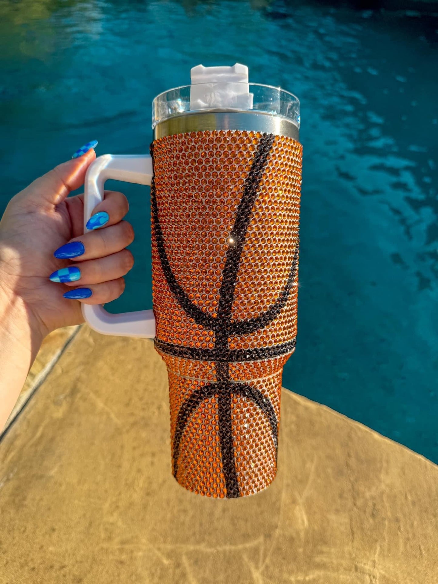 Sports Rhinestone Tumblers