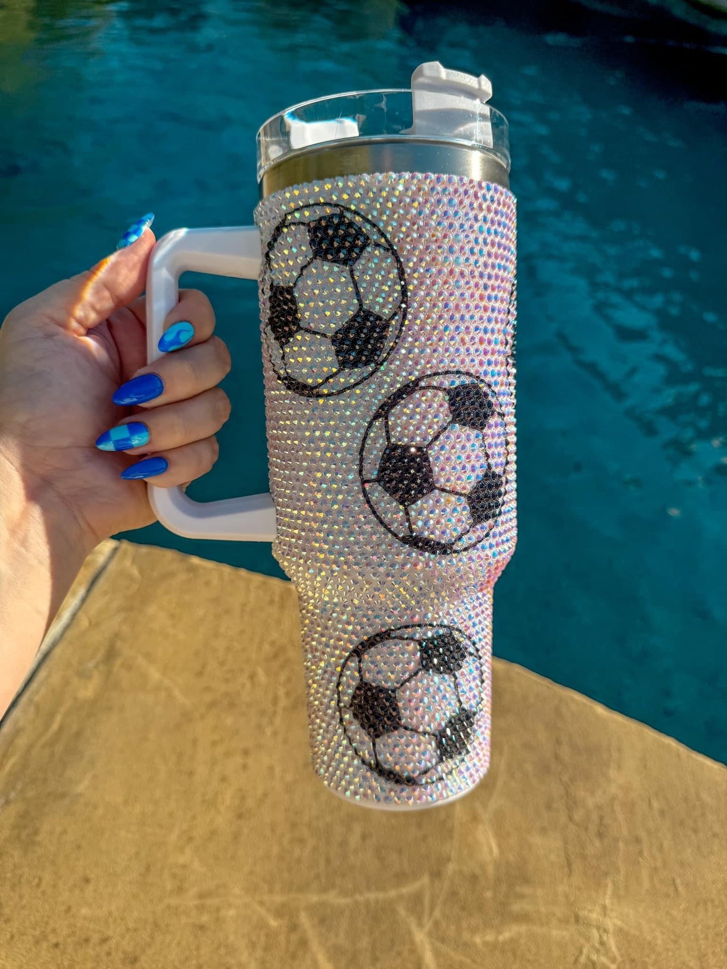 Sports Rhinestone Tumblers