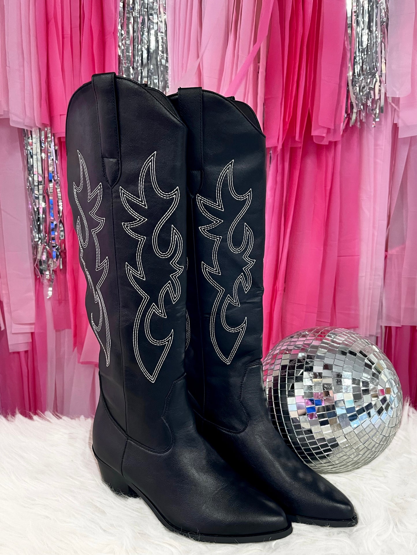 Midnight Black Cowgirl Boots