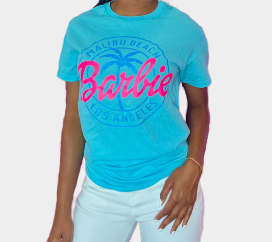 Malibu Barbie Tee in Blue