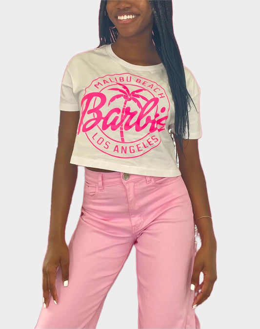 Malibu Barbie Tee in White