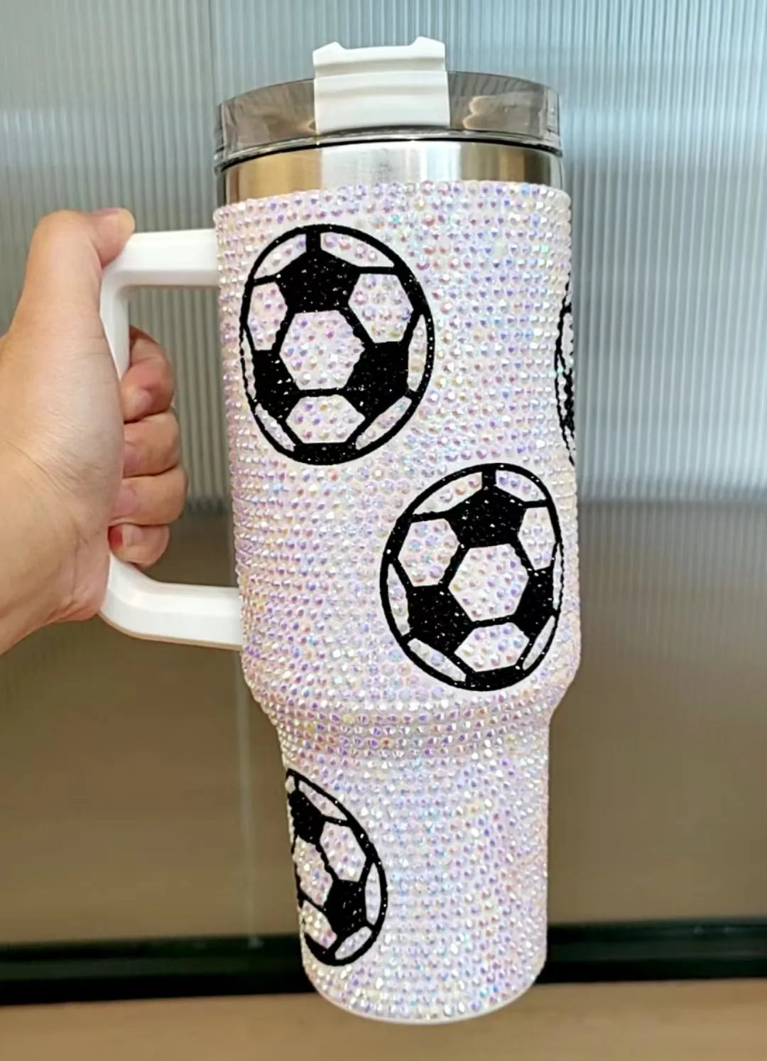 Sports Rhinestone Tumblers