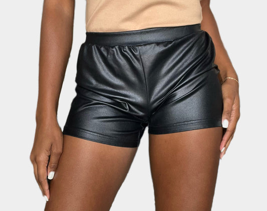 Nicole Leather Shorts