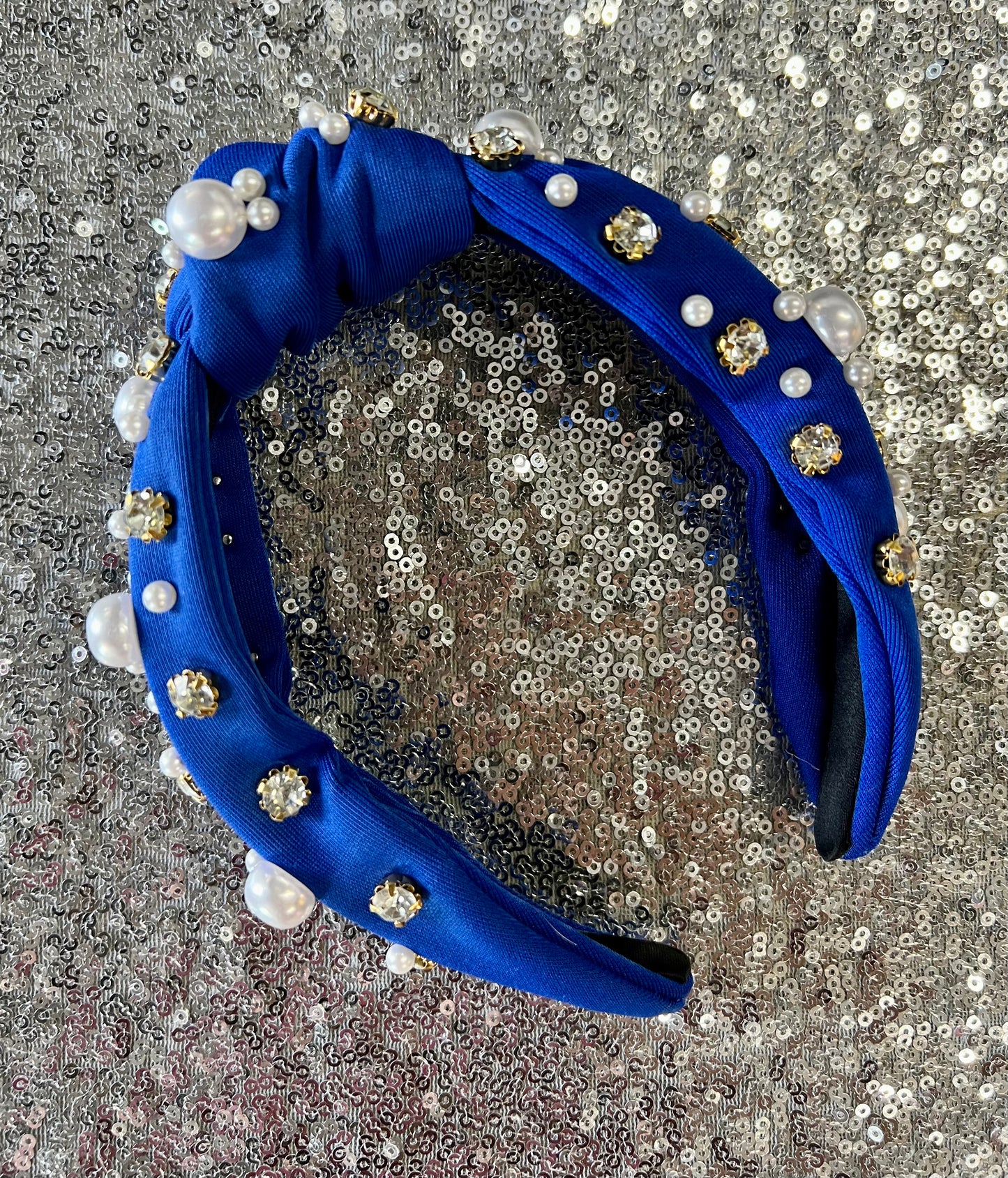 Bling It Headband in Blue