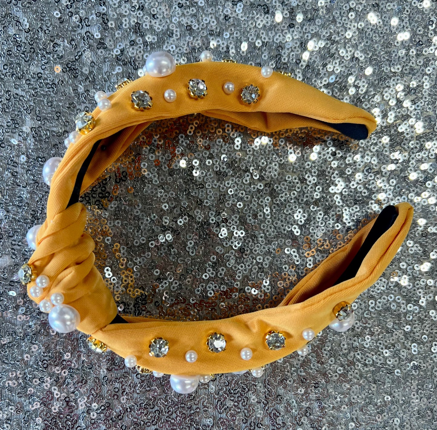 Bling It Headband in Yellow
